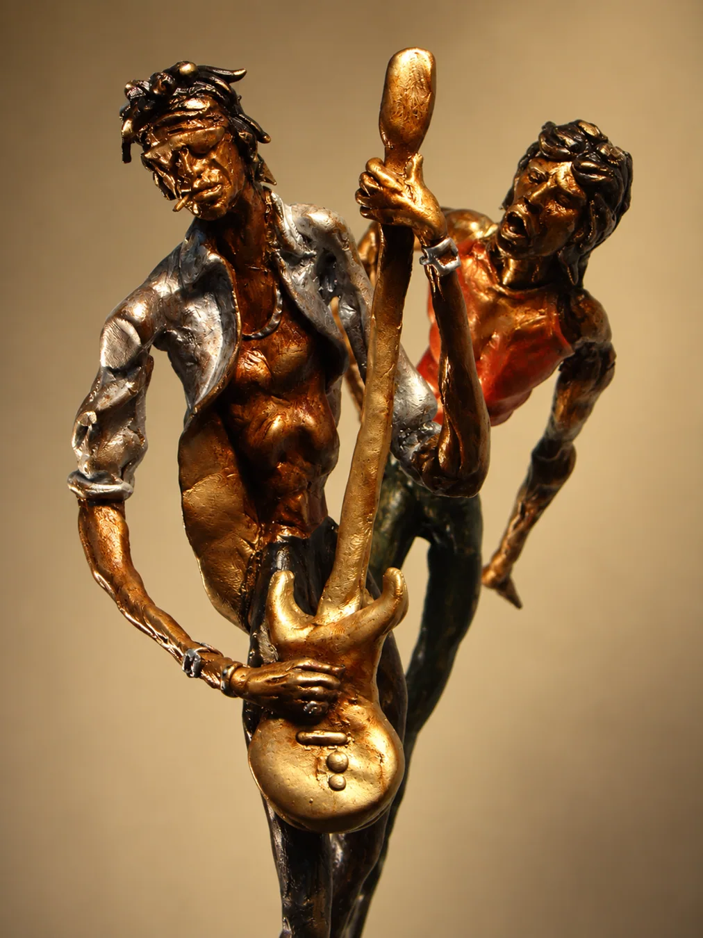 Original sculpture by Humberto Busto: Mick & Keith